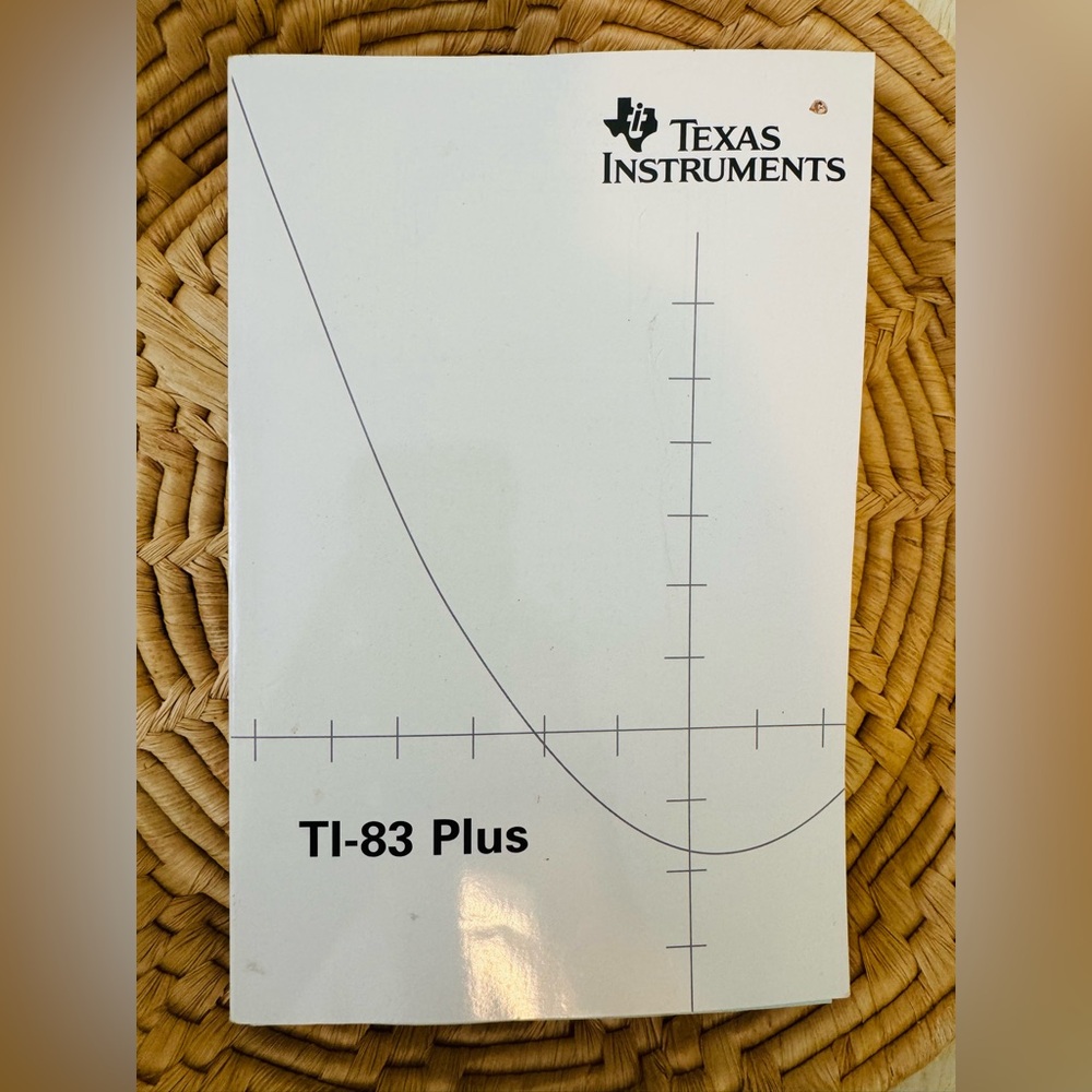 Texas Instruments TI-83 Plus Graphing Calculator Instruction Guide Book Manual